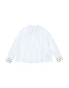 Dondup Toddler Girl Top White Size 4 Cotton, Elastane In White