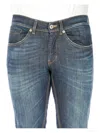 Dondup Topstitching Jeans In Blue