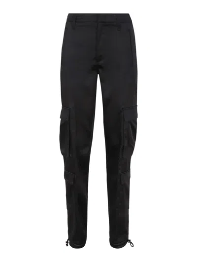 Dondup Tori Loose Cargo Trousers In Black