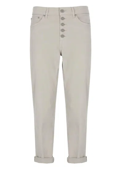Dondup Trousers In Neutral