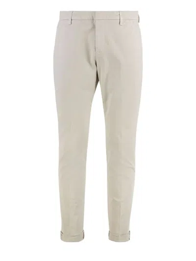 DONDUP DONDUP 'GAUBERT' TROUSERS IN BEIGE COTTON