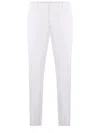 Dondup Belt Ring Casual Pants In Bianco