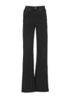 Dondup Wide-leg Palazzo Jeans Belt Loops In Black