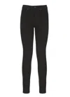 Dondup Tailored Skinny Fit Cotton Trousers In Black
