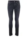 Dondup Jeans  George In Denim Stretch In Black