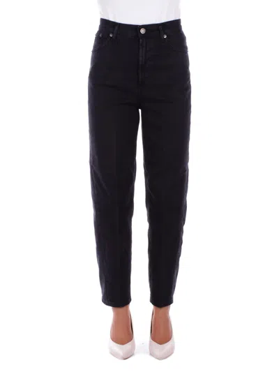 Dondup Trousers Black In Nero Neri E Grigi