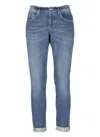 Dondup George Stretch Denim Jeans In Blue