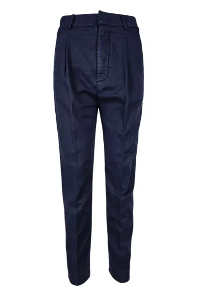 Dondup Trousers Blue In Multi
