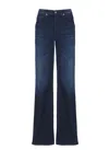 Dondup Straight Cut Five Pocket Denim Trousers In Blue