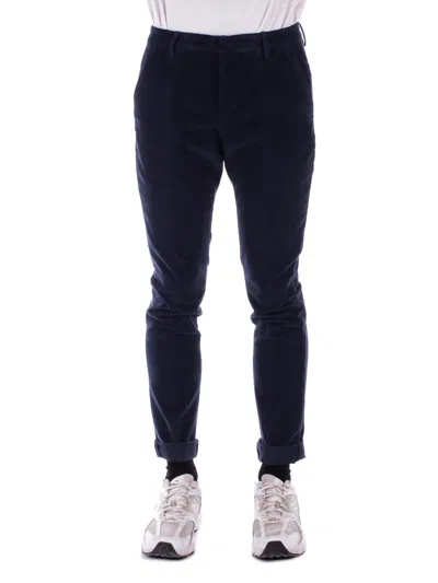 Dondup Trousers Blue In Blu Blu E Verdi