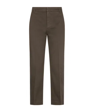 Dondup Welt-pockets Trousers In Animal Print