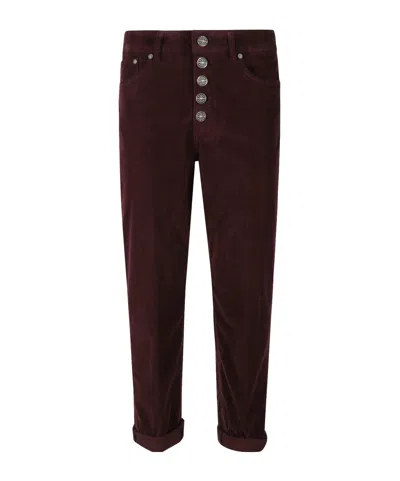 Dondup Corduroy Trousers In Brown