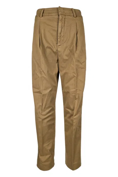 Dondup Trousers Camel In Brown