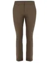 Dondup Trousers  Gaubert Made In Poplin In Cammello
