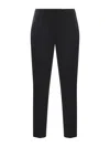 Dondup The Perfect High Waist Trousers In Nero