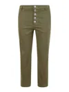 Dondup Trousers Green In Green