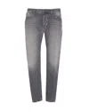 Dondup Jeans With Belt Loops In Grey