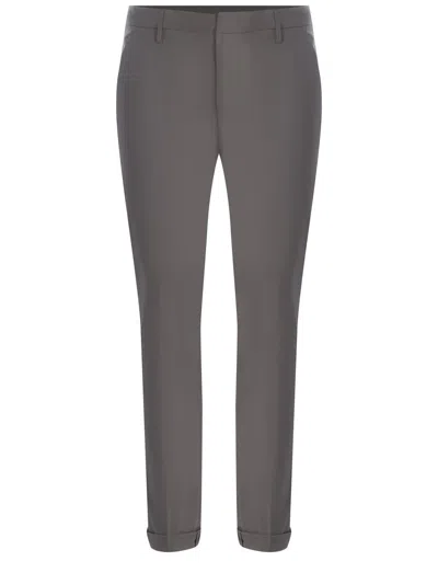 Dondup Gaubert Slim-fit Pants In Gray