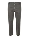 Dondup Trousers Grey In Grey