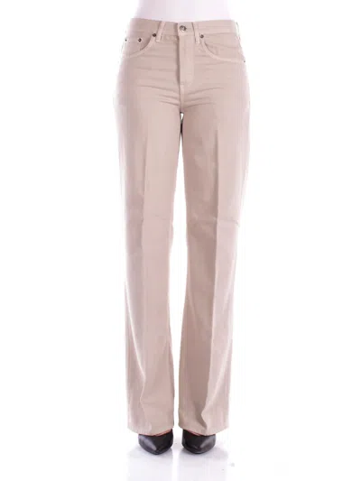 Dondup Trousers In Mastice Grigio