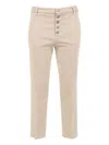 Dondup Trousers In Neutral