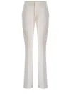 Dondup Pleated Zipper Casual Pants In White