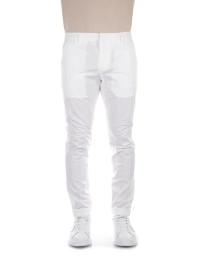 Dondup Trousers White In Bianco Chiari E Naturali