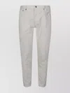 Dondup Trousers With Back And Front Pockets In White