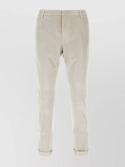 Dondup Trousers With Back Pockets And Rolled Cuffs In 904
