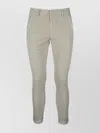 Dondup Trousers With Belt Loops And Pockets In Silver