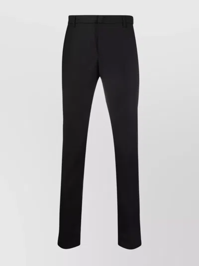 Dondup Trousers With Belt Loops And Pockets In Black