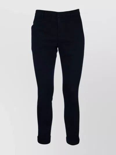 Dondup Trousers With Pockets And Belt Loops In Blue