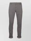 Dondup Trousers With Pockets And Belt Loops In Gray