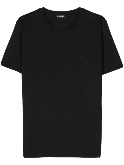 Dondup Tshirt With Logo In Black