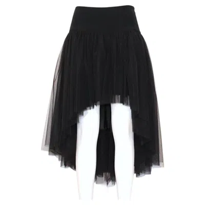 Pre-owned Dondup Tulle Skirt Size 44 In Black