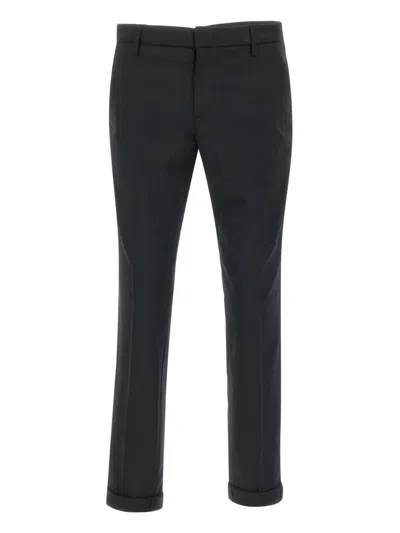 Dondup Turn-up Wool-blend Tapered Trousers In Multi