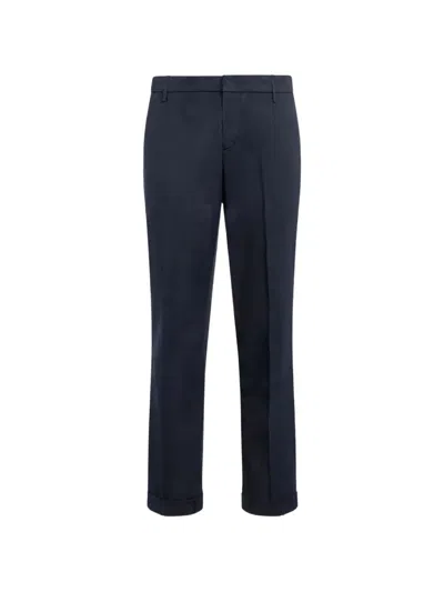 Dondup Turned-up Cuffs Trousers In Black