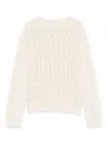 Dondup Textured Knit Turtle-neck Sweater In White
