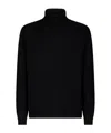 Dondup Turtleneck Sweaters Ribbed Cuffs In Black