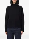 Dondup Turtleneck Ribbed Sweater In Black