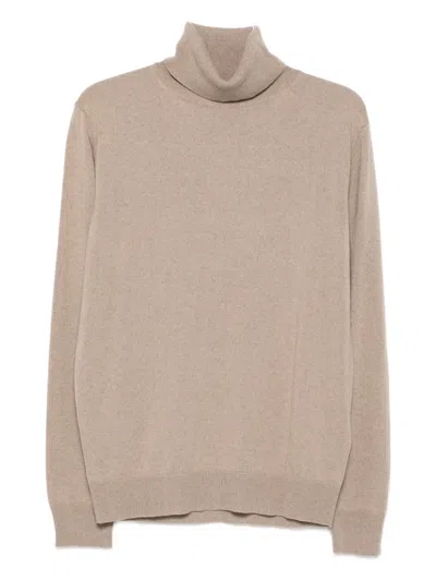 Dondup Turtleneck Sweater In Brown