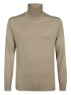 Dondup Wool Turtleneck Sweater In Neutrals