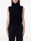 Dondup Turtleneck T-shirt In Black
