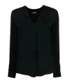 Dondup V-neck Logo-plaque Blouse