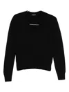 Dondup V-neck Sweater In Black