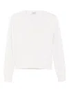 Dondup V-neck Sweater In White