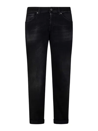 Dondup Skinny-fit Jeans In Black Stretch Denim