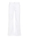 Dondup Jacklyn Mid-rise Wide-leg Jeans In White