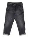 Dondup Jeans With Patch Pockets In Black
