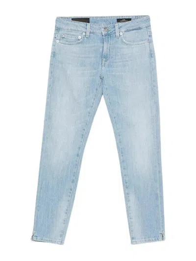 Dondup `rose` Slim 5-pocket Jeans In Blue